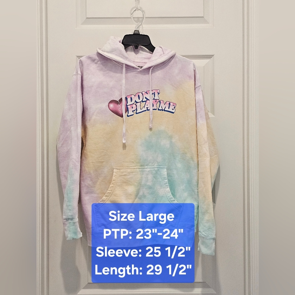 BSR by Samii Ryan Colorful Graphic Hoodie, GUC, Size Large